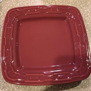 Set of 3 Longaberger Luncheon Plates - Paprika